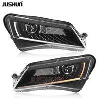 Projecteur LED JUSHUN pour phare de Skoda SuperB 2016-2018, mise à niveau LED, signal dynamique, clignotant, DRL, accessoires de voiture