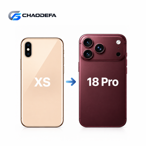 <b>DIY</b> ChaoDeFa Brand Glass Bar Design Back Cover Conversion Housing <b>Kit</b> with Private Mold Small Parts for XS 18 Pro Repair - Product Image 1