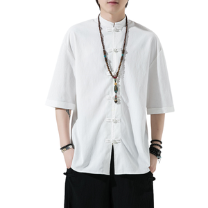 M-5XL <span class=keywords><strong>เสื้อ</strong></span>เชิ้ตแขนสั้นผ้าลินิน<span class=keywords><strong>คอ</strong></span>ตตอนสำหรับผู้ชาย, <span class=keywords><strong>เสื้อ</strong></span>สไตล์จีน<span class=keywords><strong>คอ</strong></span><span class=keywords><strong>จีน</strong></span>ทรงสลิม<span class=keywords><strong>เสื้อ</strong></span>เชิ้ตสำหรับผู้<span class=keywords><strong>ชาย</strong></span>ใส่ในฤดูร้อน - Product Image 4