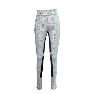 Nouveau style hiver Spandex Jodhpur culotte confortable Silicone équestre Legging avec poche pour chevaux - Product Image 5