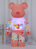 Vente en gros de blocs de construction en brique ours modèle de jouet d'assemblage difficile 55cm micro-briques connexion de figurine jouet à faire soi-même
