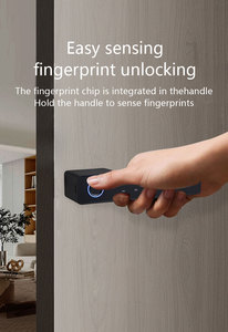 Serrure de porte intelligente avec empreinte digitale et mot de passe, sécurité automatique, pour la maison, serrure de porte électronique avec empreinte digitale et Tuya - Product Image 3