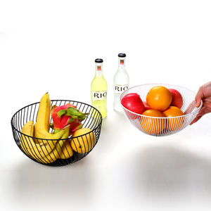 Pabrik Grosir Murah Kawat Logam Buah Keranjang Penyimpanan Mangkuk Dapur Buah Keranjang - Product Image 5