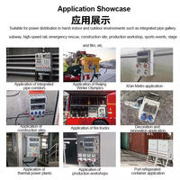 Boîte de distribution d'alimentation industrielle portable DIWEI 220V, étanche, anti-poussière, murale extérieure, panneau de commande 32A