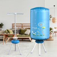 Secadora de Ropa Eléctrica Doméstica, Tendedero Plegable Calefactado, Cubierta Deshumidificadora, Carcasa de Plástico, Capacidad de 10 kg, 1000 W, Semi-Automática