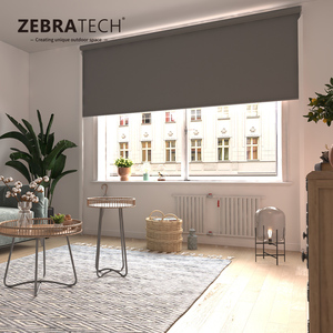 Patio cửa cuộn lên Sun Shade Windproof điện cơ giới ngoài trời cửa sổ mái hiên mưa cuộn lên che nắng mù ngoài trời - Product Image 4
