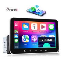 Autoradio Android Podofo 7 pouces Double Din 2+32G avec CarPlay sans fil et Android Auto, commande au volant, GPS, WiFi 5G – Fournisseur OEM en gros
