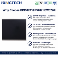 Kingtech 12,1 Zoll 1024*768 -30~85 ℃   600 Nits AG Blendfreies LVDS 6/8-Bit-Gerät RoHS-konformes Industrie-Automatisierungs-TFT-LCD-Modul
