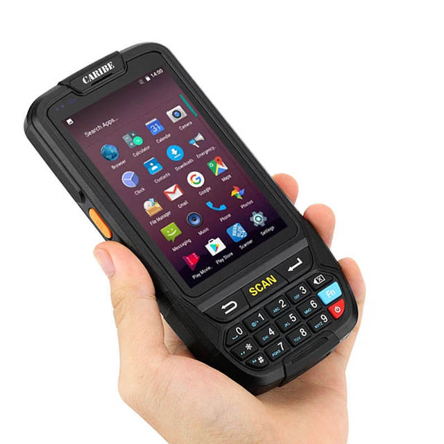 Caribe Wireless Portable Android Handheld Barcode Scanner & NFC Reader Honeywell 1D 2D Industrial PDA in Stock