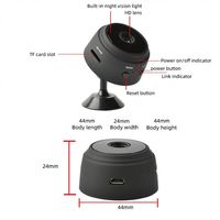 A9 barato Popular 1080P cámaras IP WiFi Mini cámaras de vídeo Nanny Cam visión nocturna CCTV seguridad para el hogar cámara inalámbrica A9