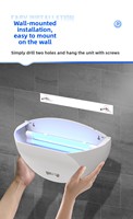 Lampe anti-moustiques au design moderne, UV LED V213, plaque collante attractrice, piège à moustiques
