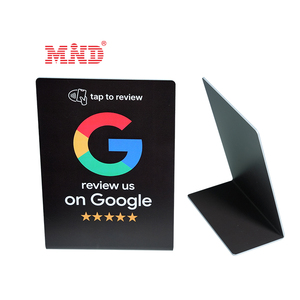 13.56MHz Acrylic Google xem xét NFC đứng Instagram phương tiện truyền thông xã hội đánh giá QR mã NFC thẻ thẻ - Product Image 1