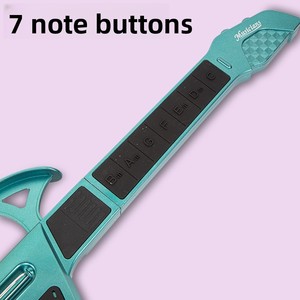 <span class=keywords><strong>Guitare</strong></span> jouet électronique intelligente transfrontalière, type clé, sans cordes, à changement de vitesse automatique, en plastique, pliable, unisexe, pour enfants débutants - Product Image 3