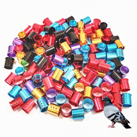 Bagues pour oiseaux en aluminium, diamètre intérieur 7,2 mm, couleur course, bagues pour pattes de pigeon, bagues pour pattes d'oiseaux centrales Terby