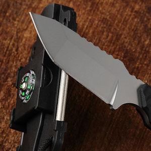 Bochen MTX8131BK, hoja fija <span class=keywords><strong>de</strong></span> tamaño pequeño, funda <span class=keywords><strong>de</strong></span> plástico, brújula, arrancador <span class=keywords><strong>de</strong></span> fuego <span class=keywords><strong>de</strong></span> magnesio, varilla <span class=keywords><strong>de</strong></span> afilado, cuchillo colgante <span class=keywords><strong>de</strong></span> espiga completa - Product Image 4