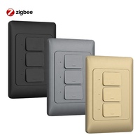 Interrupteurs muraux intelligents physiques Milfra Tuya Zigbee sans neutre ni condensateur, bouton-poussoir, pour éclairage US/AU, interrupteur de câblage intelligent sans neutre
