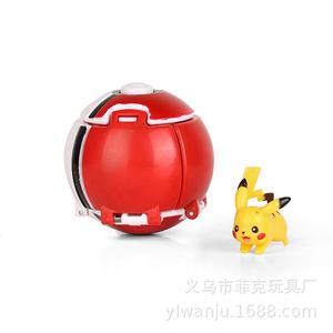 Jouet de balle de poke éclatée activé par le toucher de 7cm avec mini <span class=keywords><strong>figurine</strong></span> à collectionner Poke-mon modèle poupée balle interactive pour jouets pour enfants - Product Image 4