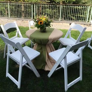 Commercio all'ingrosso della fabbrica del <span class=keywords><strong>giardino</strong></span> di nozze all'aperto della festa impilabile plastica imbottita evento bianco resina pieghevole sedia - Product Image 6