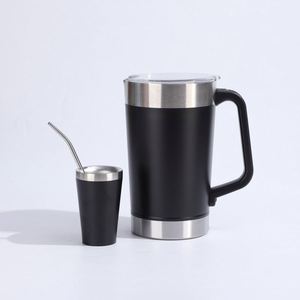 Vaso Térmico Minimalista para Coche, con Asa, Elegante, de Acero Inoxidable con Aislamiento al Vacío, de Gran Capacidad, para Cerveza, para Exteriores - Product Image 6