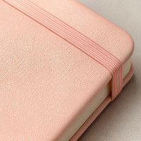 Carnet A5 à couverture rigide en cuir PU avec élastique et marque-page en ruban, personnalisable avec logo, idéal pour cadeau d'entreprise