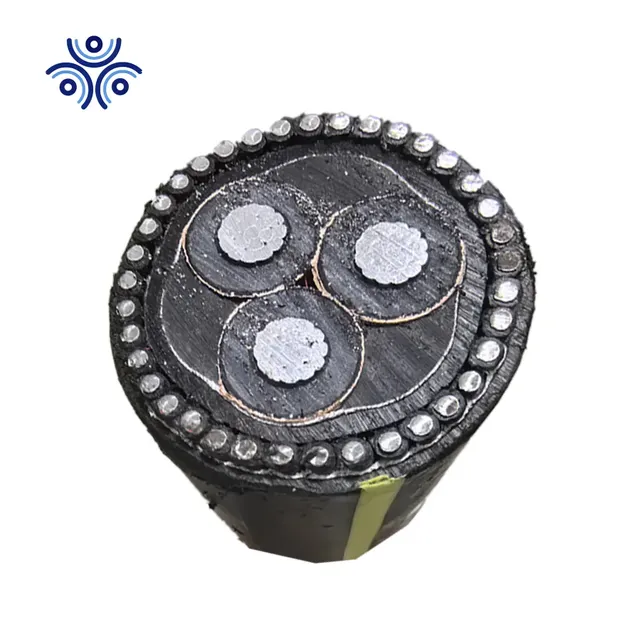 High Quality Heavy Duty Underwater Submarine Electric Power Cable Aluminum Conductor 35KV 133% Insulation Level MV-90