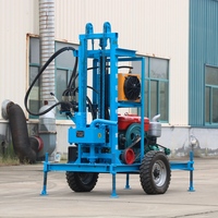 Machine de forage hydraulique pour roche dure, plateformes mobiles, petit prix, diesel, machine de forage d'eau domestique portable