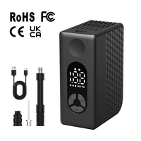 New Arrival Easy Carry 120PSI Automatic High Pressure Tire Inflator Portable Air Compressor Bicycle Pump ABS Digital Pressure