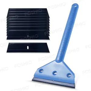 Foshio Customize Long Handle Razor Blade Sticker Remover Cleaning Scraper Tool
