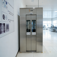Douche d'air pour salle blanche en acier inoxydable 304 avec filtre HEPA et interverrouillage pour usine alimentaire et électronique