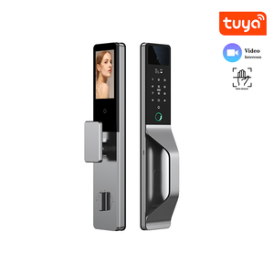 Cerradura Inteligente Digital Avanzada Antirrobo Tuya para Puerta Principal con Huella Dactilar, Larga Duración de Batería y Cámara - Product Image 1