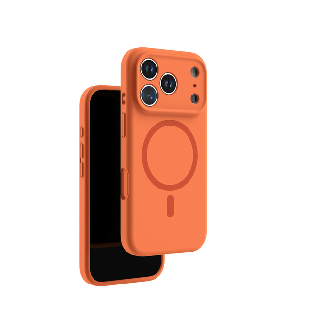 AilesTecca High Quality Real Liquid Silicone case with Microfiber for iPhone 17 Pro Max 16 Plus 15 Magnetic Mobile Phone Cases