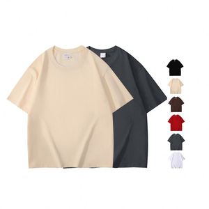 Camiseta de Hombre Extra Grande, Diseño Personalizado, 300G, Algodón Grueso, Estilo Urbano, Unisex, para Verano, con Serigrafía y Bordado - Product Image 1