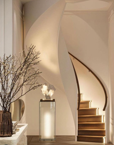 Escalera de Caracol Interior Moderna y Duradera de Piedra Natural Flotante <span class=keywords><strong>Alucasa</strong></span>, Estilo Australiano/Canadiense, para Hoteles/Villas/Apartamentos - Product Image 4