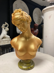 Escultura de Busto de Bacchus en Bronce, Tallada a Mano por Fabricante Chino, con Acabado Envejecido - Product Image 4