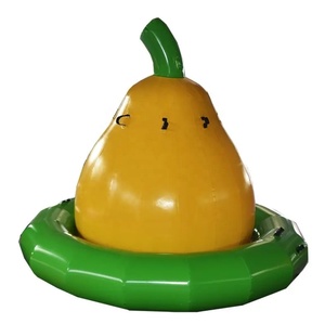 Jeux gyroscopiques gonflables en forme de <span class=keywords><strong>poire</strong></span> jeu de sport à dôme à bascule pour adultes balançoire à bascule extérieure pour les sports nautiques d'été - Product Image 2