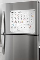 Calendario Escolar de Acrílico de 3mm de Grosor, Multipezas, Magnético para Refrigerador, Fácil de Instalar, Transparente, Venta al Por Mayor Directo de Fábrica en China