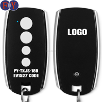 Haute performance 433MHz EV1527 Code d'apprentissage Télécommande à 4 boutons Systèmes d'ouverture de fenêtre intelligents en métal durable