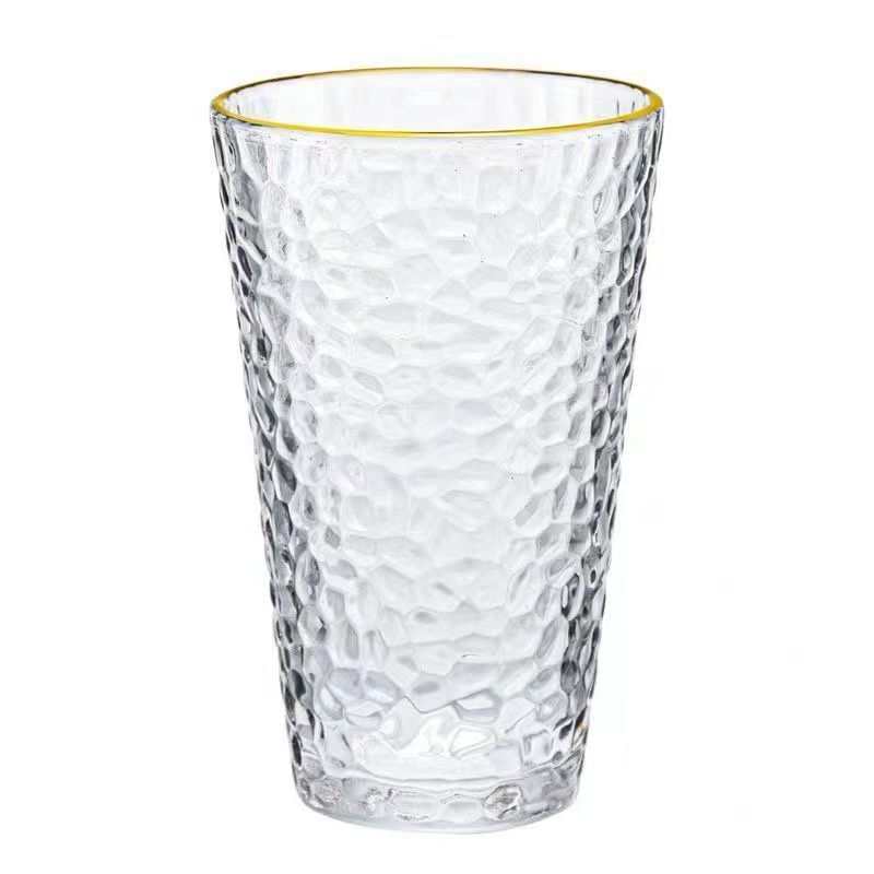 Wholesale whisky gold rim custom  whiskey beer glass cup