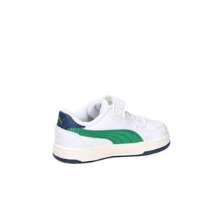 Scarpe da ginnastica Puma per bambini, bianche e verdi, con chiusura a strappo, casual - Product Image 5