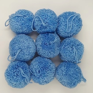 Pompón de algodón 100% de alta calidad Sjzmm, <span class=keywords><strong>pompones</strong></span> de algodón grandes de 8cm, <span class=keywords><strong>pompones</strong></span> de lana hechos a mano 100% - Product Image 3