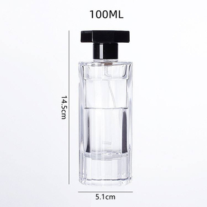 Coffret Cadeau de Luxe Flacon de Parfum 100ml – Bouteille en Verre Transparent avec Bouchon Noir – Emballage Vide Personnalisé pour Parfum – Idéal pour Cadeau de Mariage - Product Image 5