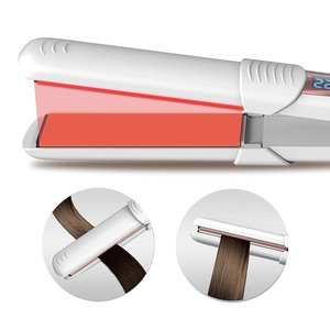 Nouveau fer à lisser/boucler 2-en-1 électrique 3D à plaques flottantes, cordon pivotant à 360°, affichage LED de la température, pour usage domestique - Product Image 3