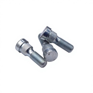 Kit de boulons de moyeu de roue et d'écrous à bride en acier au carbone zingué, avec goujons moletés antidérapants, personnalisable OEM pour jantes de voitures et camions - Product Image 3