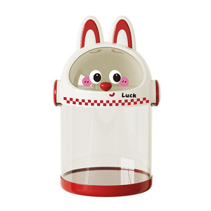 Cute Cartoon Desktop Snack Organizer Round Airtight Storage Jar For Kids Room - Product Image 5