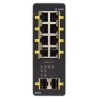 Commutateur de réseau géré Ethernet industriel en stock Commutateur de niveau entreprise Poe + 8 FE en cuivre et 2 * GE SFP IE-1000-8P2S-LM