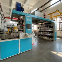Machine d'impression flexographique 6 couleurs haute vitesse 1600 mm pour sacs en papier et sacs en plastique, type courroie, haute qualité