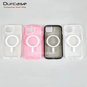 Original Symmetry Hard Acrylic Magnet Wireless Phone Case For iPhone15 14 Pro 14 Pro Max 13pro Max 12 Clear Magnetic Cases