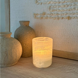 Aromaterapia di lusso rotondo di marmo <span class=keywords><strong>portacandele</strong></span> per natale decorazione di nozze di giada nave con coperchio onice barattolo di candela - Product Image 3