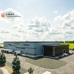 Arquitectura Moderna de Estructura de Acero de Alta Gama, Integrando Estética y Practicidad en una Construcción Unificada - Product Image 1