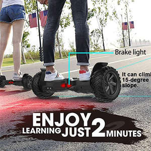 Moto électrique tout terrain tout terrain de 9 <span class=keywords><strong>pouces</strong></span> à 2 roues avec application intelligente <span class=keywords><strong>Hoverboard</strong></span> pour enfants de 6 à 12 ans - Product Image 3